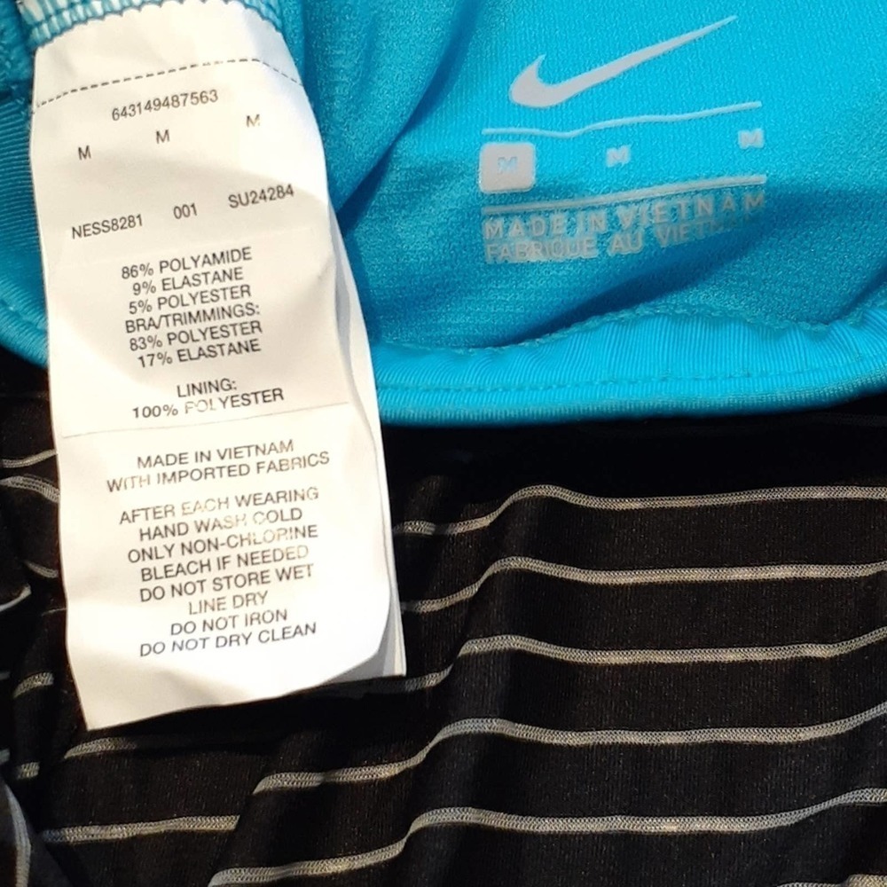 NIKE SWIM tank with builtin M sports bra, NWT, $88 - Picture 4 of 4
